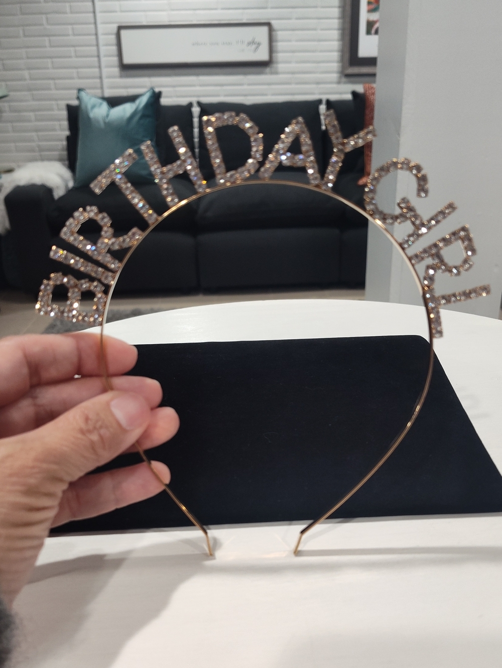 Rhinestone "Birthday Girl" Headband